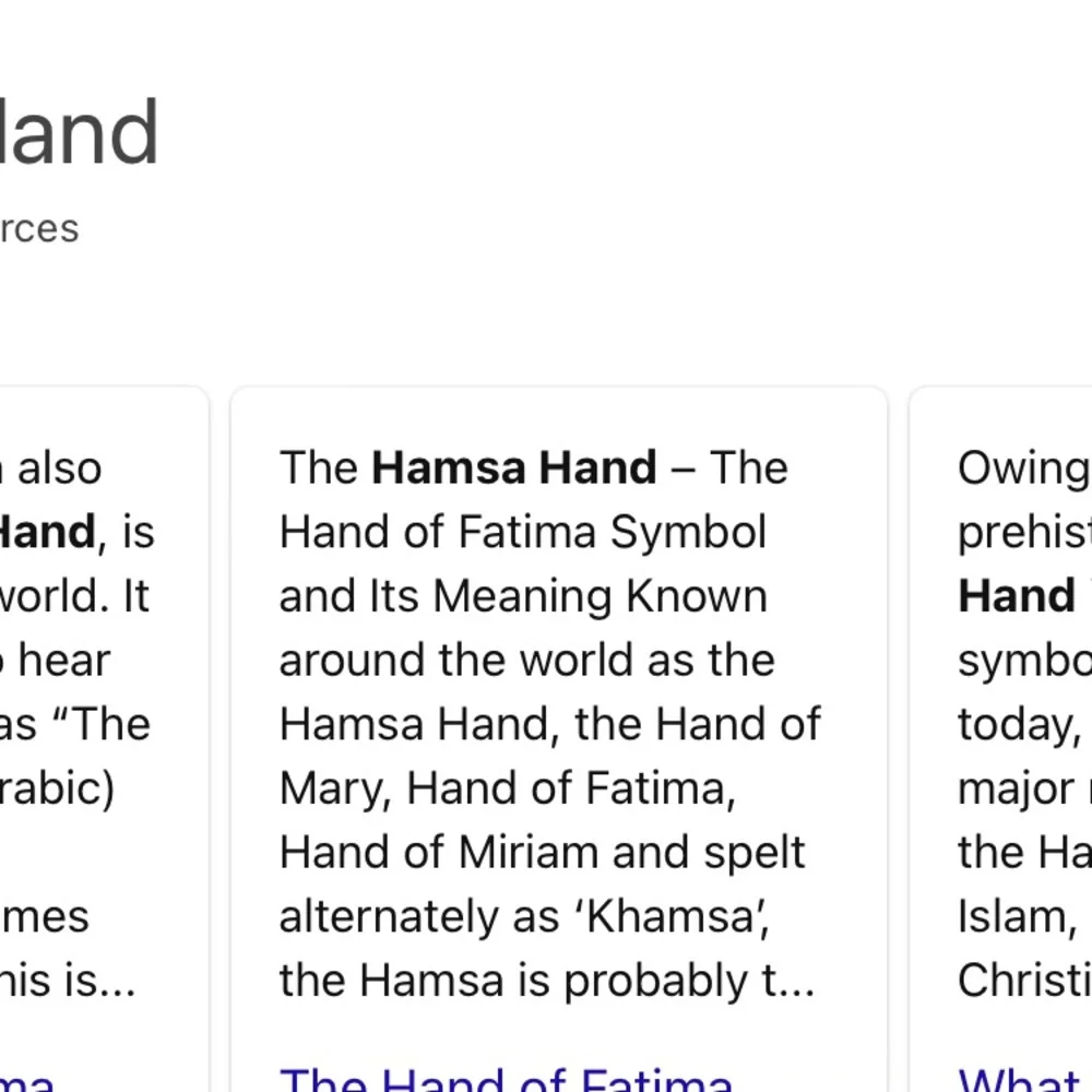 NWT Hamsa Hand/Hand of Fatima Choker Necklace - Picture 4 of 4